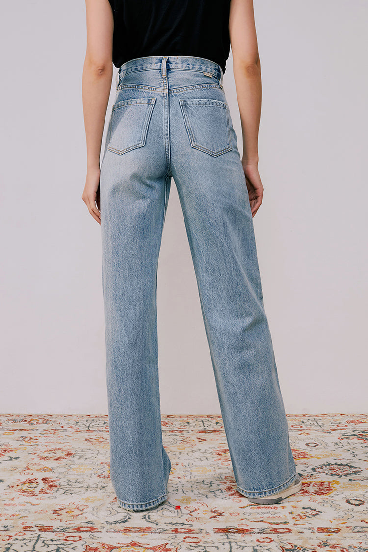 Angeles High Rise Baggy Jeans HJ103 - JUSTLUXURY