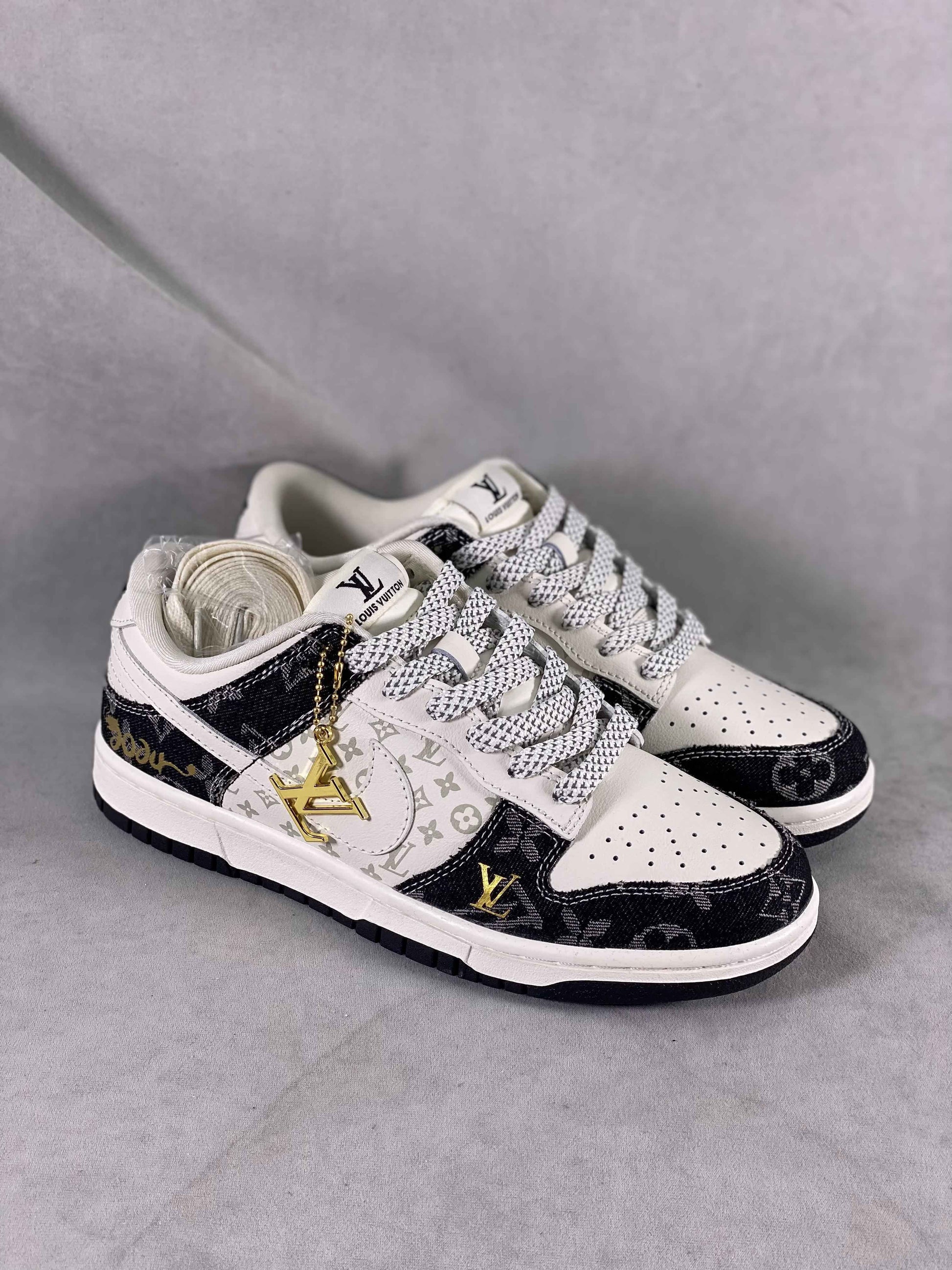 Custom SB Dunk Low x Monogram FC1688 163 SneakerNational