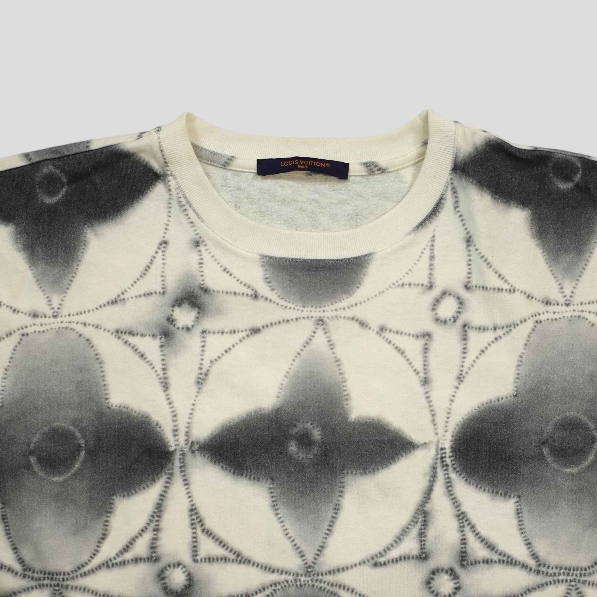 Louis Vuitton Printed Shibori Tie-Dye Tee in White