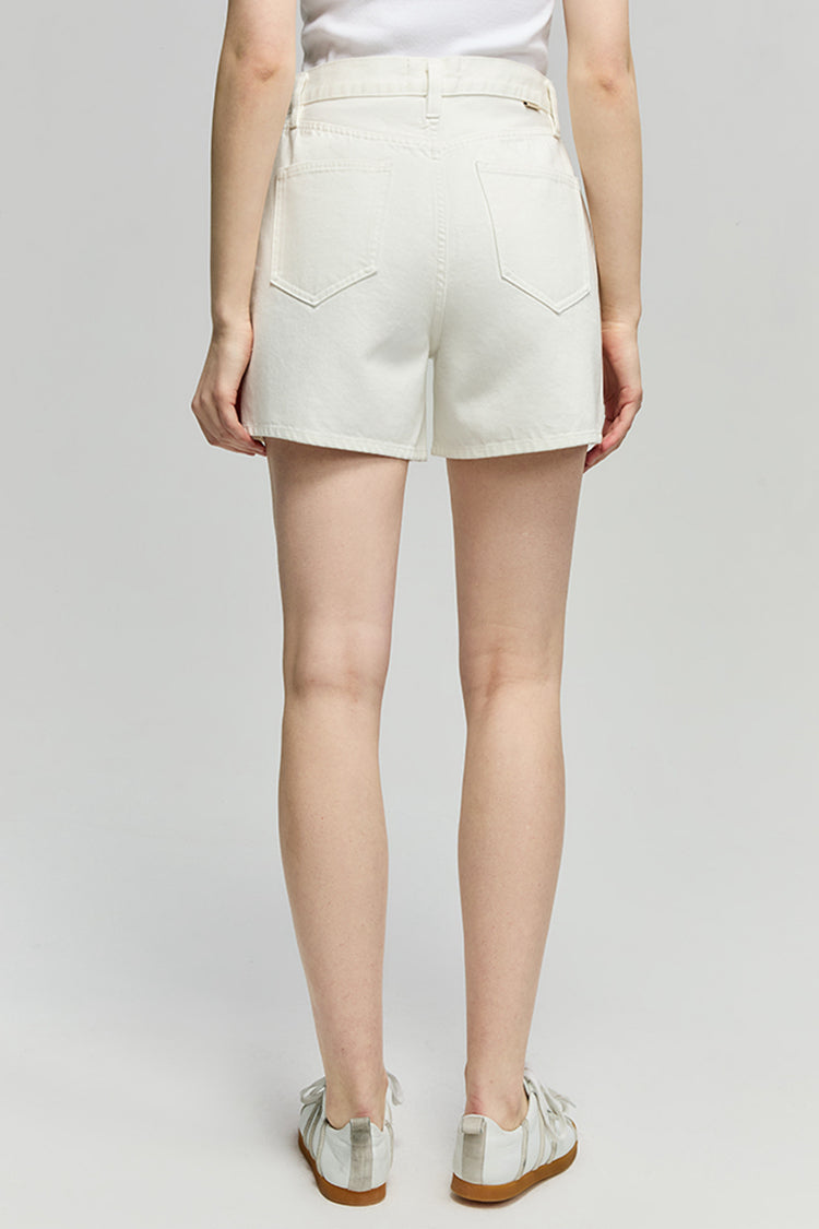 Golden Hour High Rise Girlfriend Shorts HJ801 - JUSTLUXURY