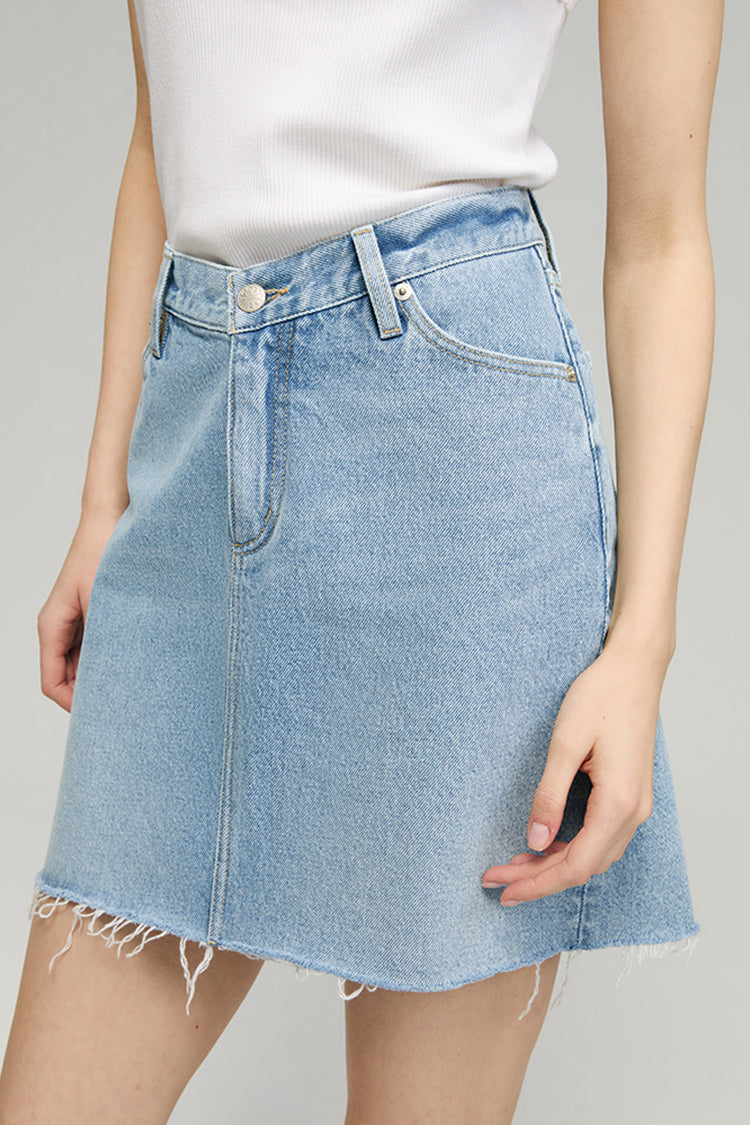 V-Waist Mini skirt HJ811 - JUSTLUXURY