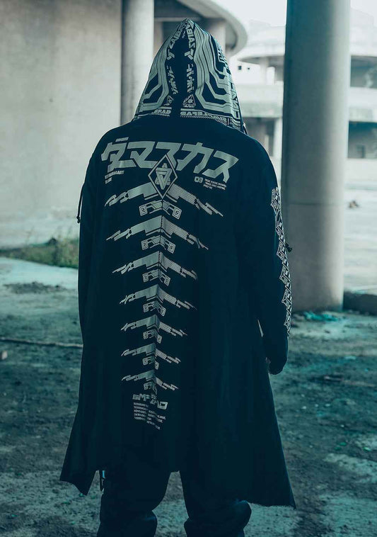 Sim507 Cyber Alien Trench Coat