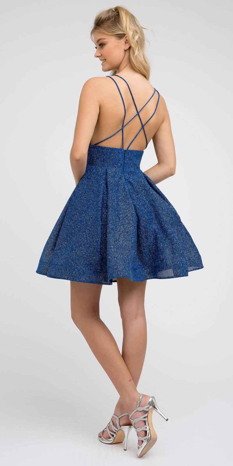 CLEARANCE - Juliet 850 Short V-Neck A-Line Dress with Pockets (Size XS)