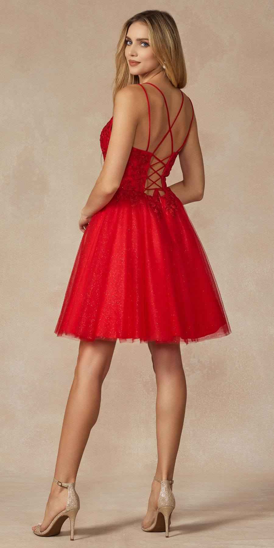 Juliet 860 Short Floral Applique BaDoll Dress