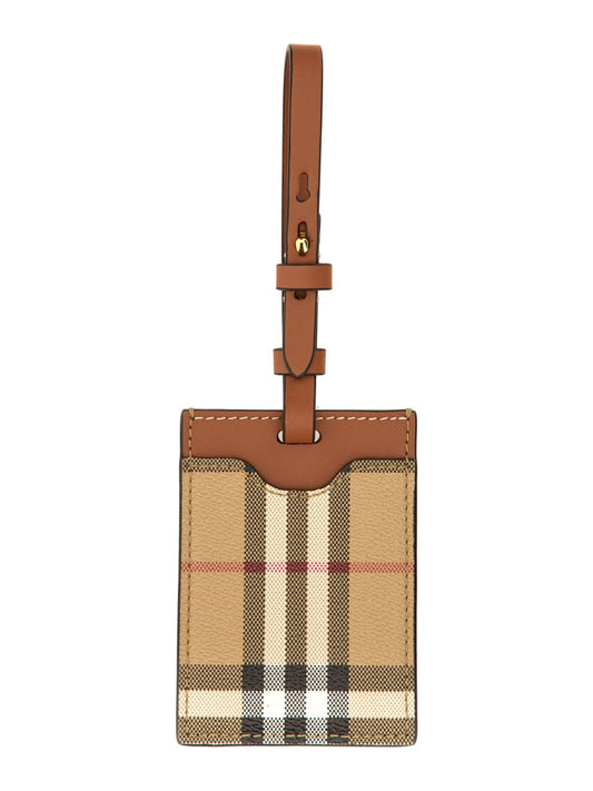 Burberry Unisex Nameplate "Porte Adresse" Check