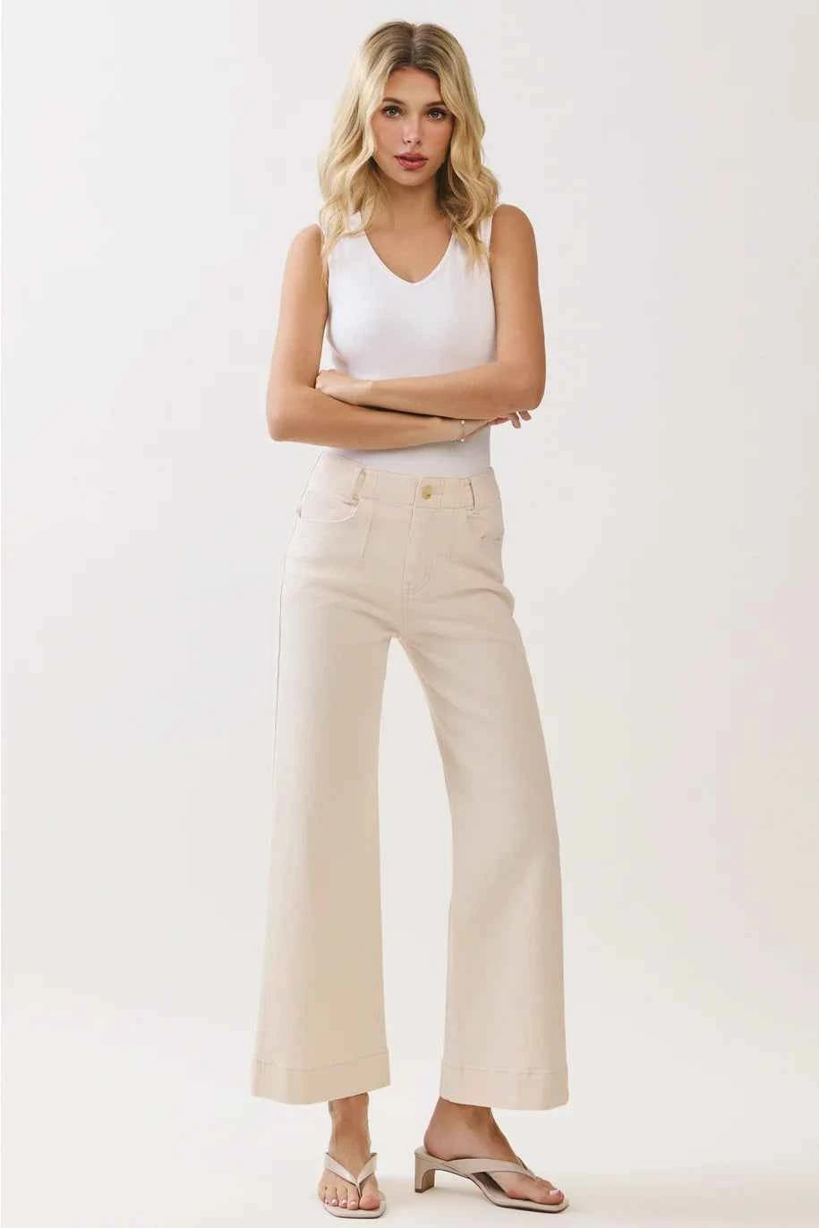 Rosa A Line Jeans With Darts
