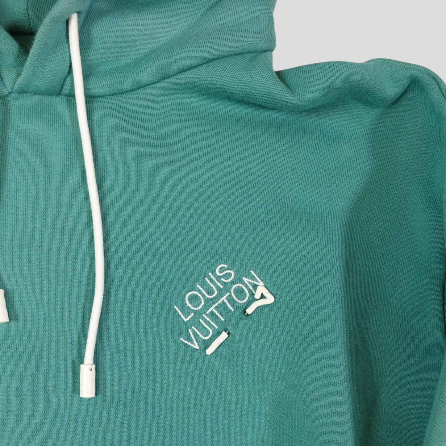 Louis Vuitton Embroidered Signature Hoodie in Marine Blue