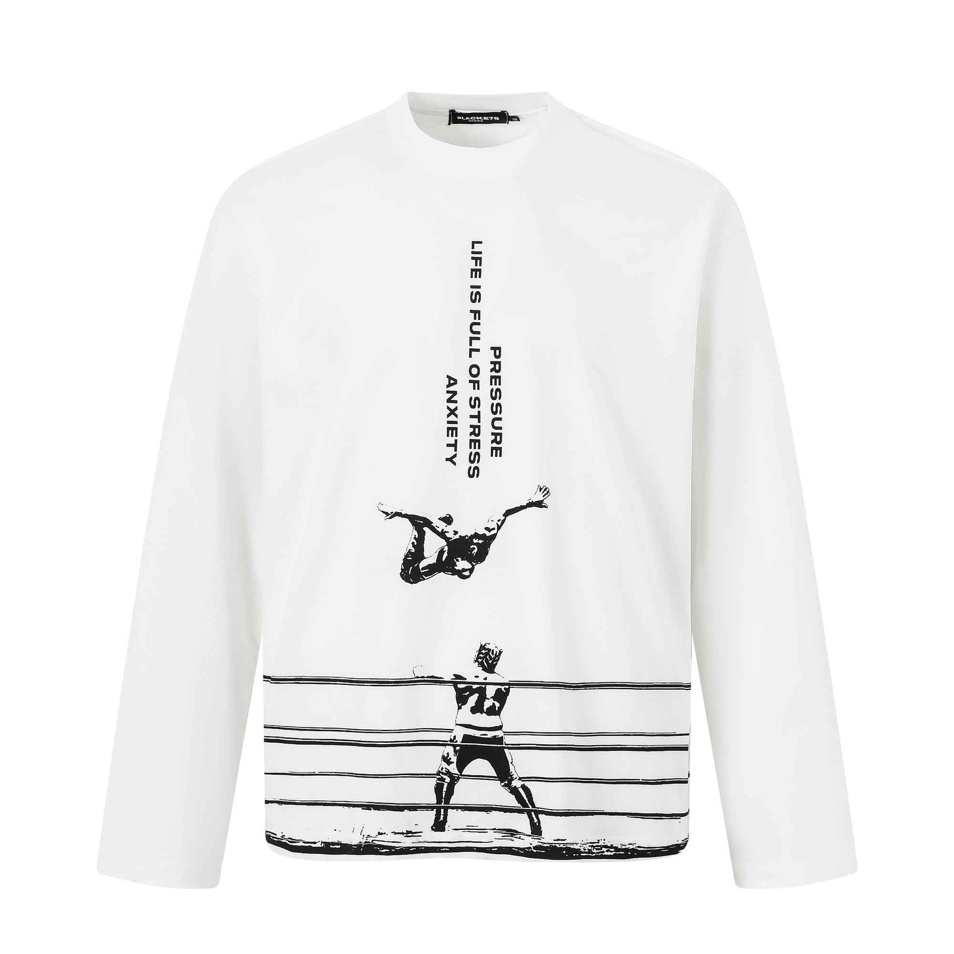 Wrestling Graphic Print | Streetwear Sweatshirt
