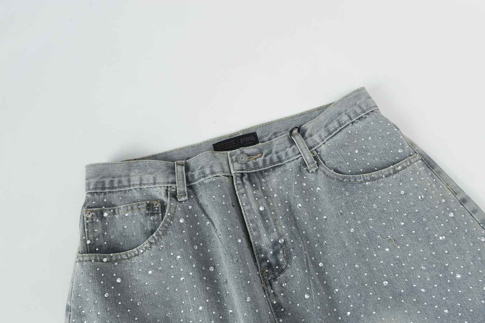 Sparkling Rhinestone | Denim jeans
