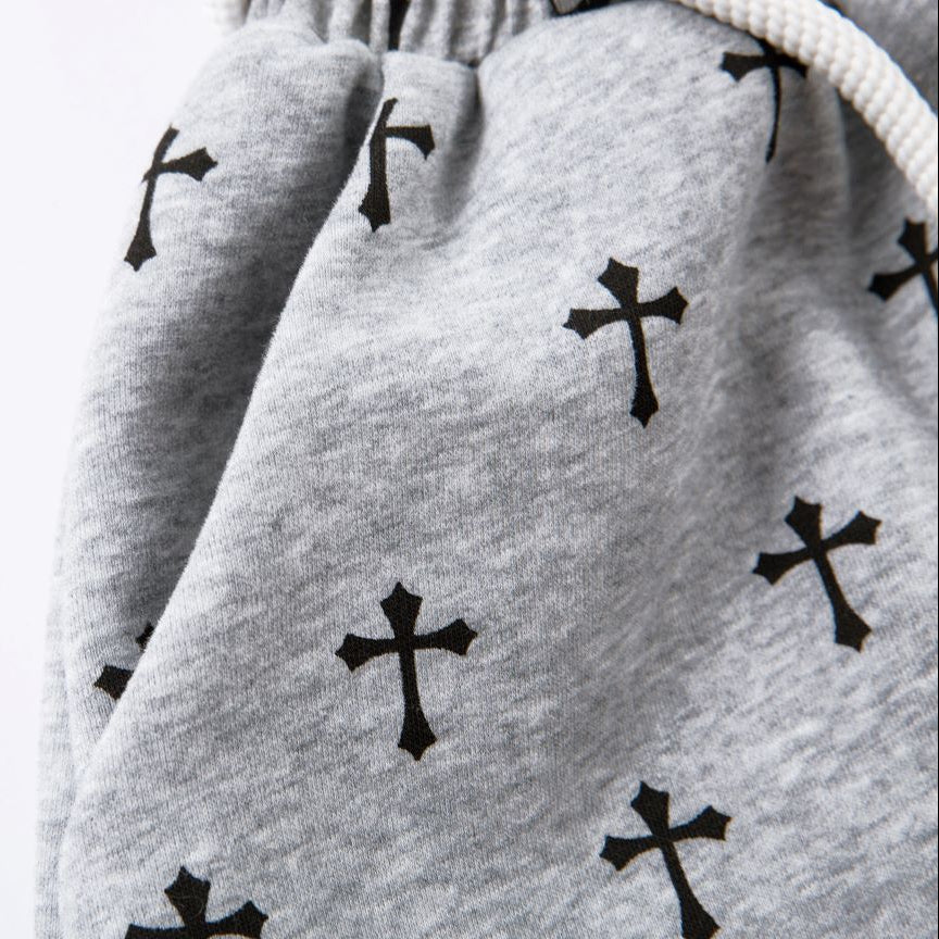 Gothic Cross Baggy Sweatpants