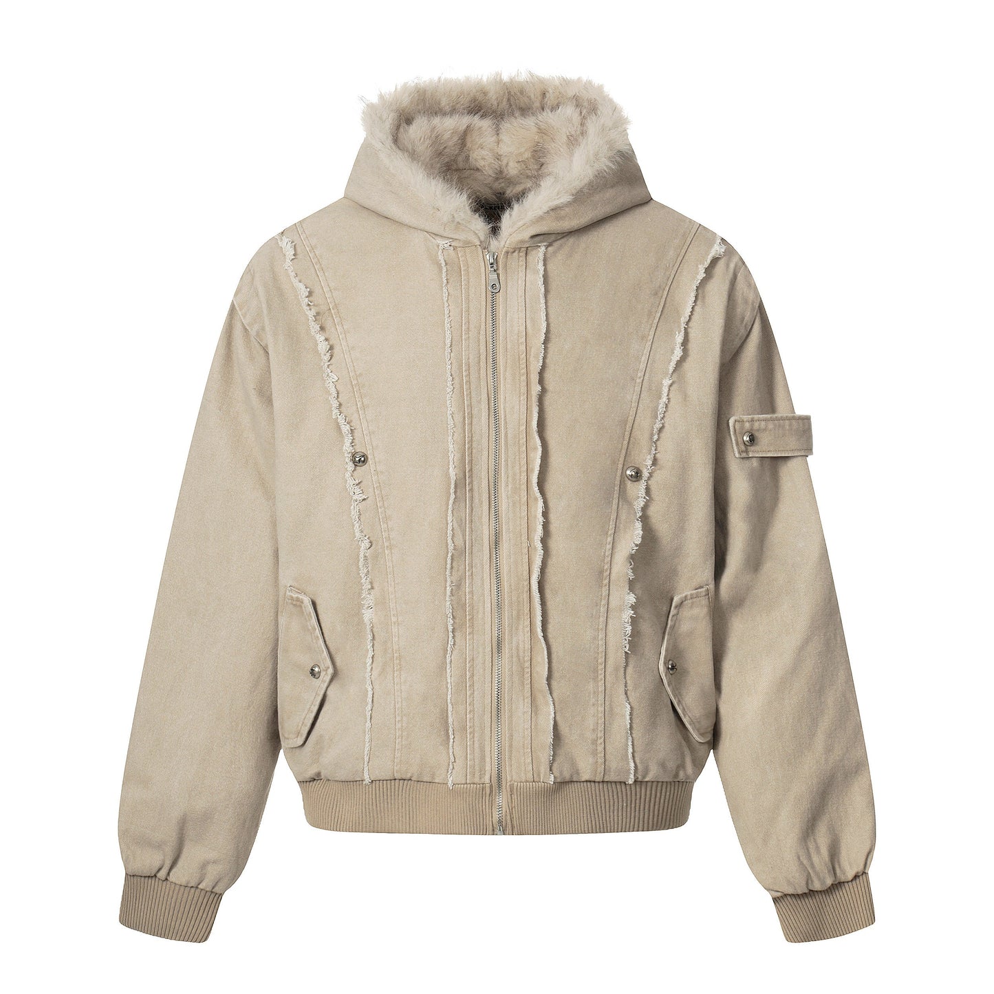 Vintage Distressed | Fur Winter Jacket