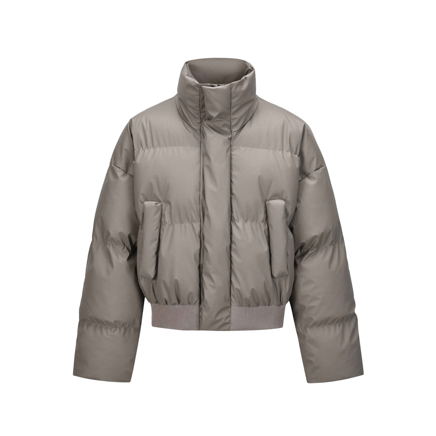 Clean Quilted|Padded Cropped Puffer