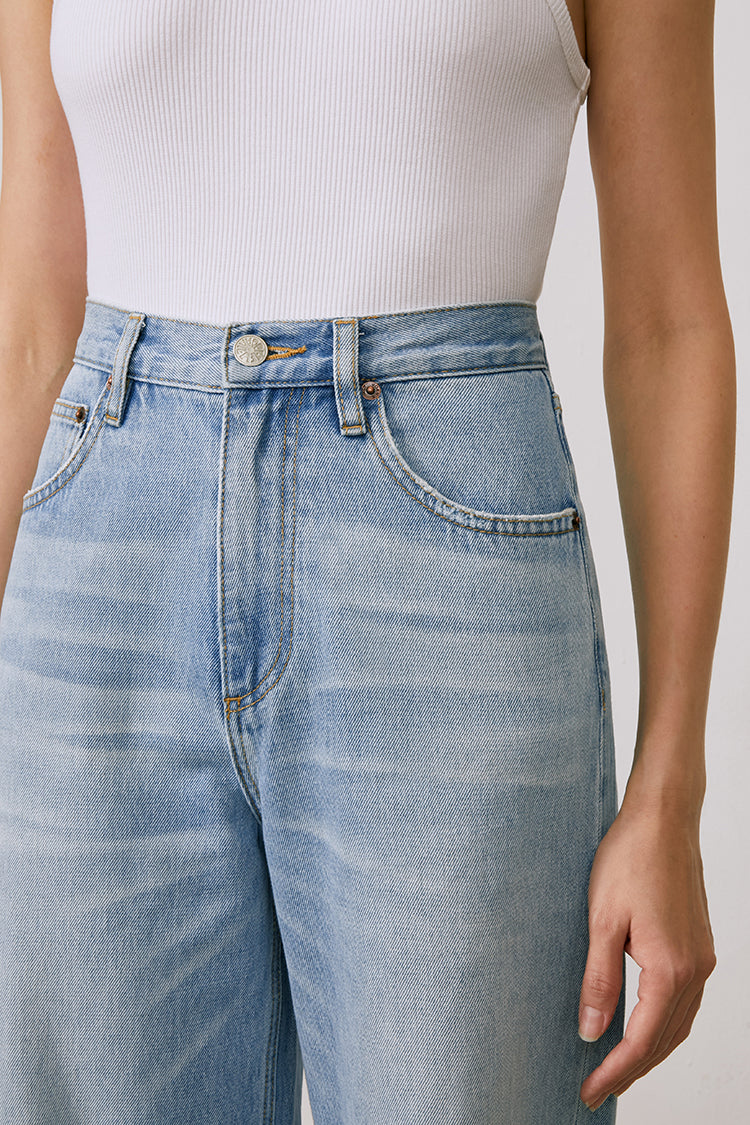 Coney Island Whitefish High Rise Wide Jeans HJ007 - JUSTLUXURY