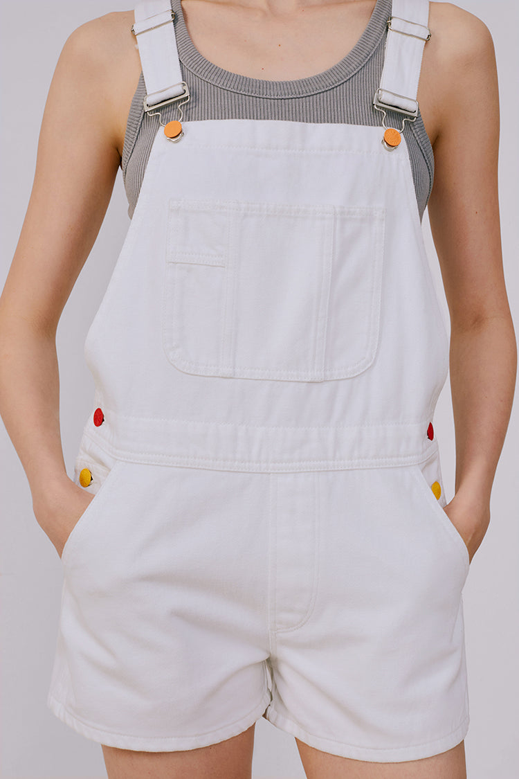 Rainbow Overall Shorts HJ109 - JUSTLUXURY