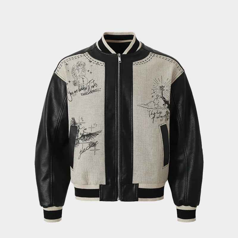 Street Art Graffiti | Leather Bomber Jacket