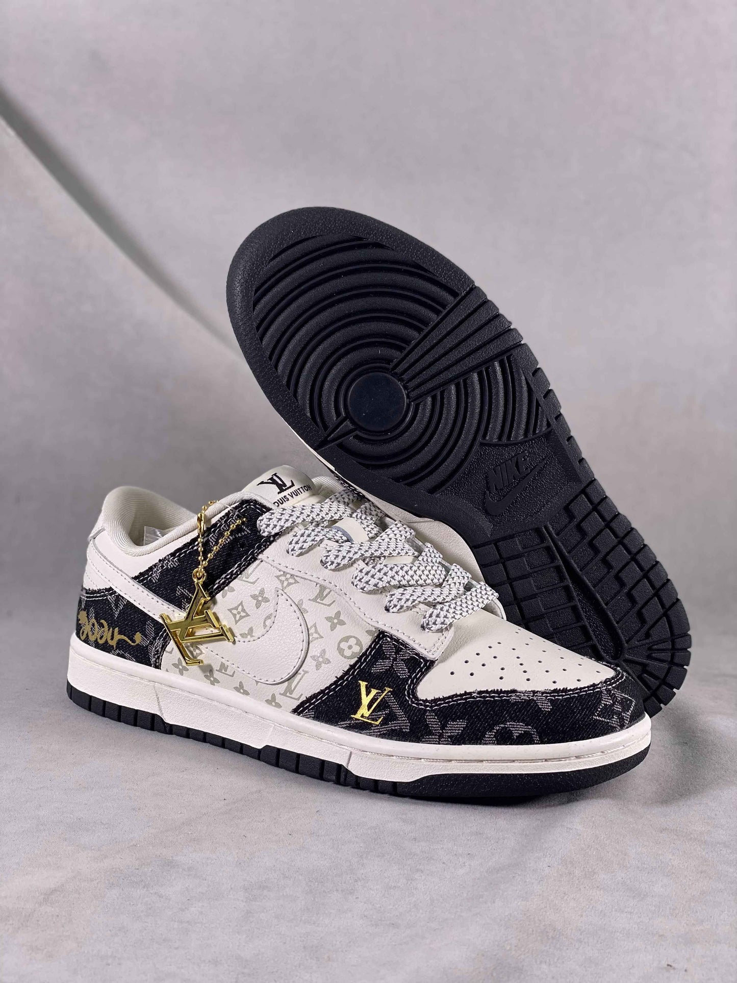Custom SB Dunk Low x Monogram FC1688 163 SneakerNational