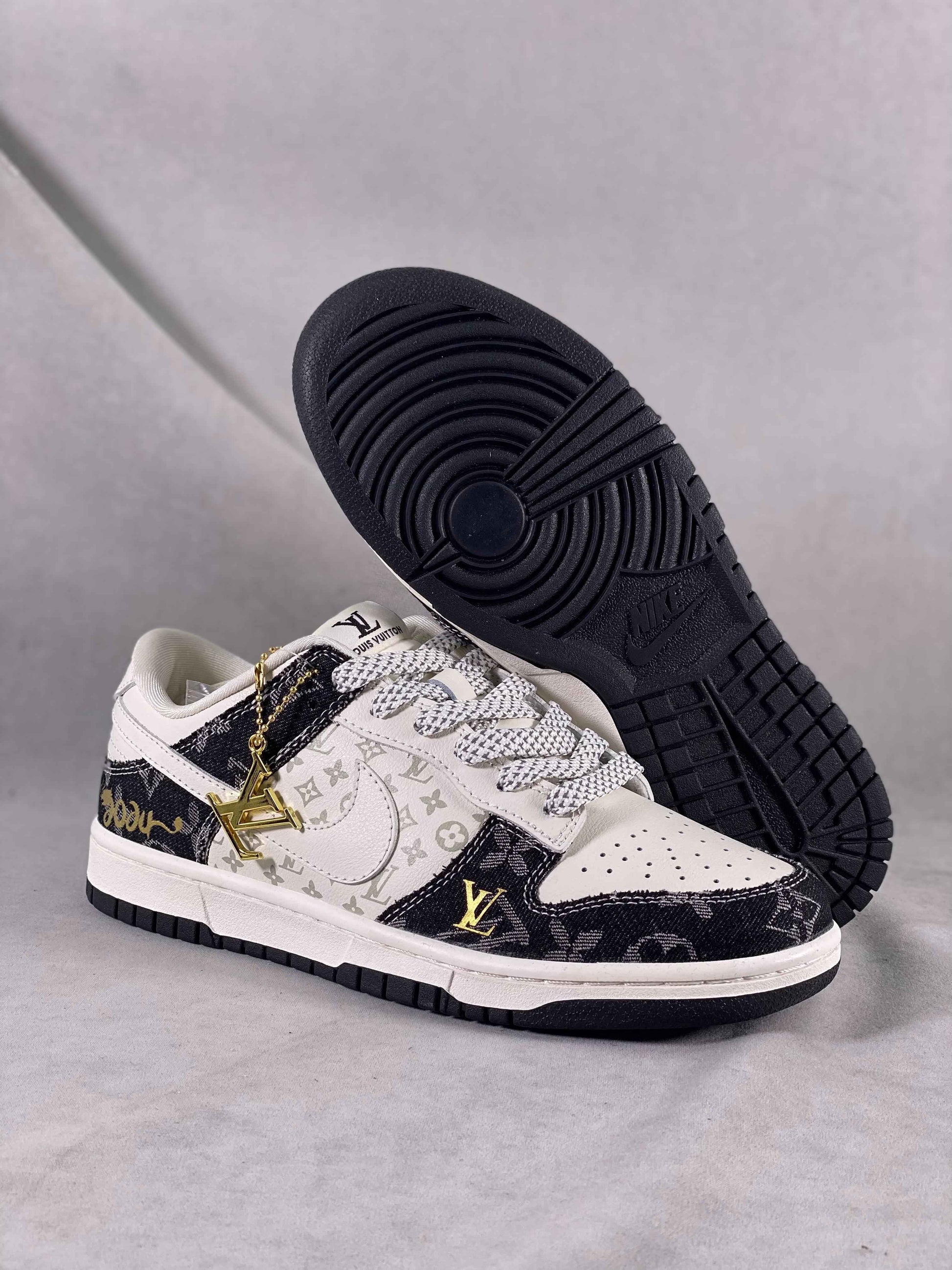Custom SB Dunk Low x Monogram FC1688 163 SneakerNational