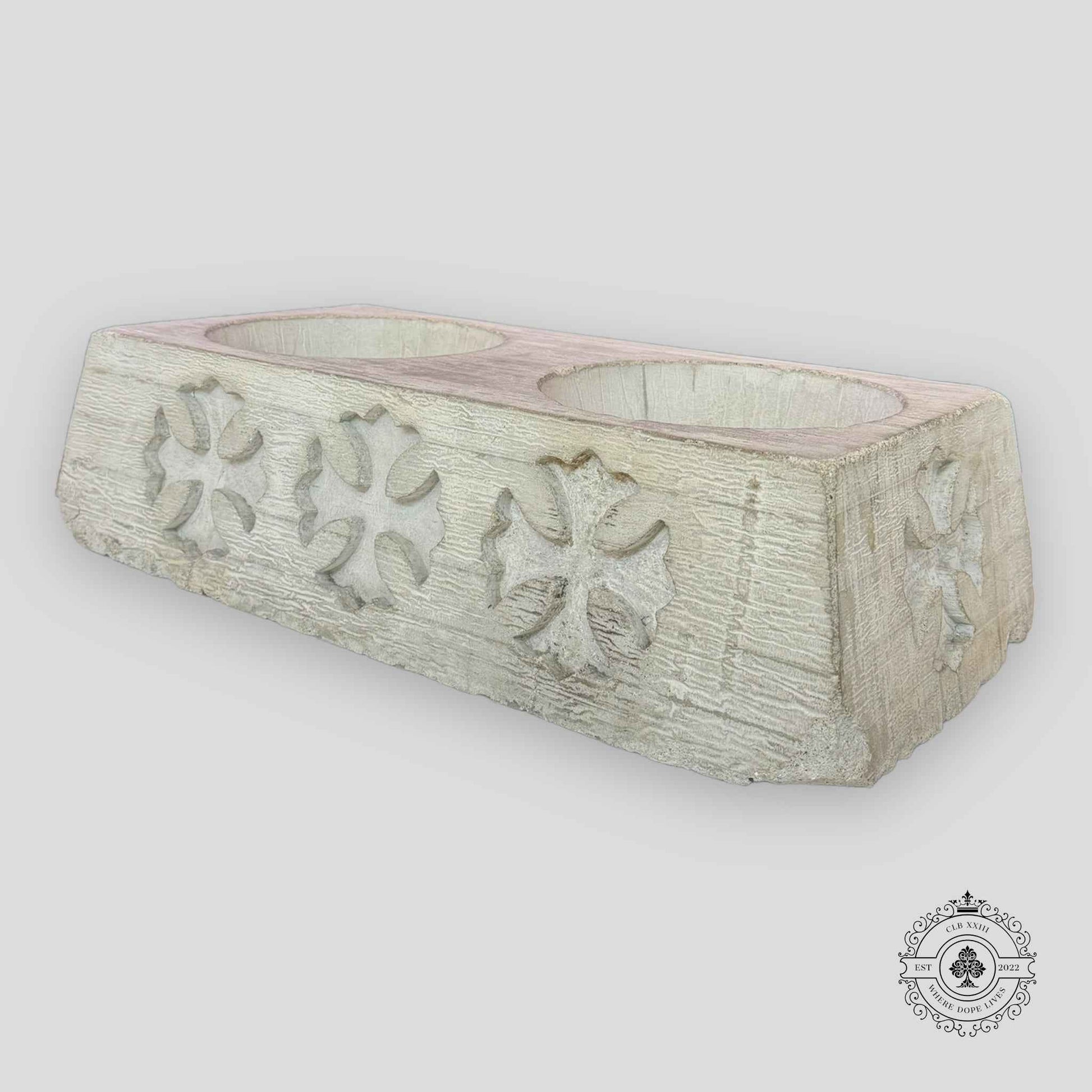 Chrome Hearts Concrete Dog Bowl