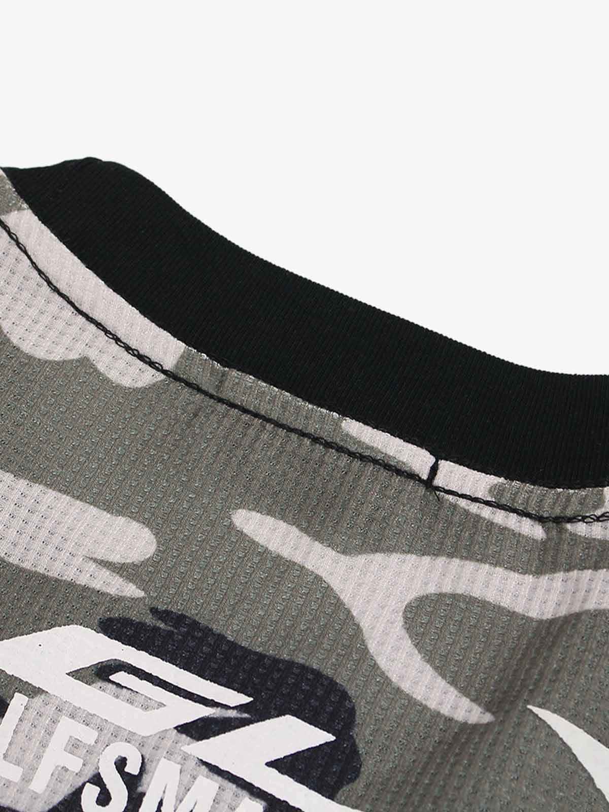 Long Sleeve Camo Skull