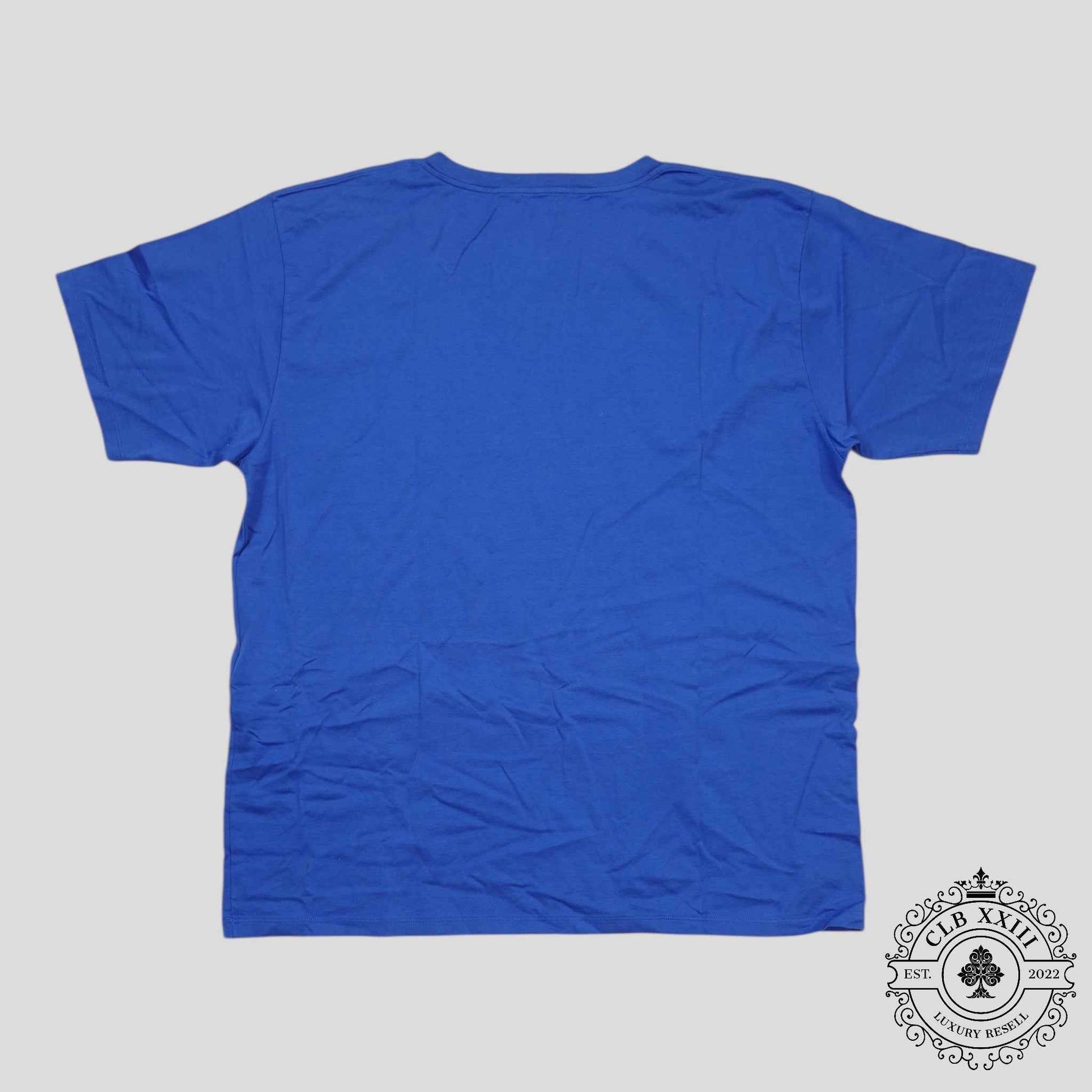 Celine Homme Logo Tee in Blue