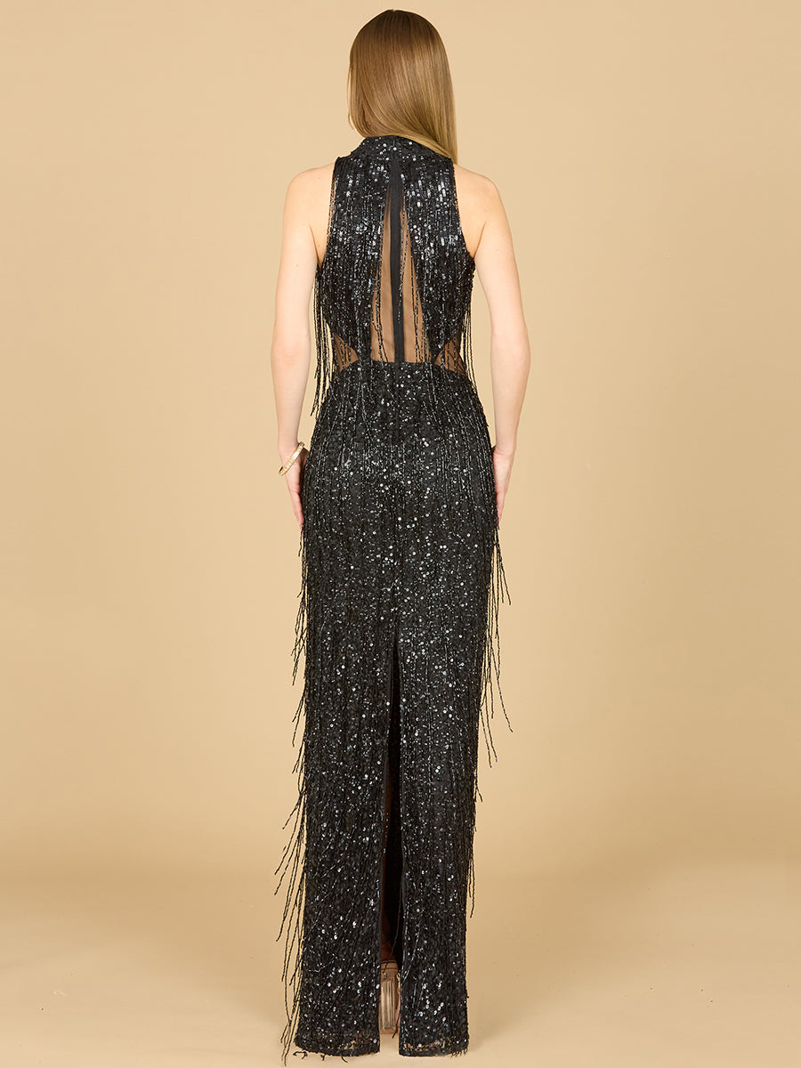 Carrie Fringe Beaded Dress  - OUTLET - JUSTLUXURY