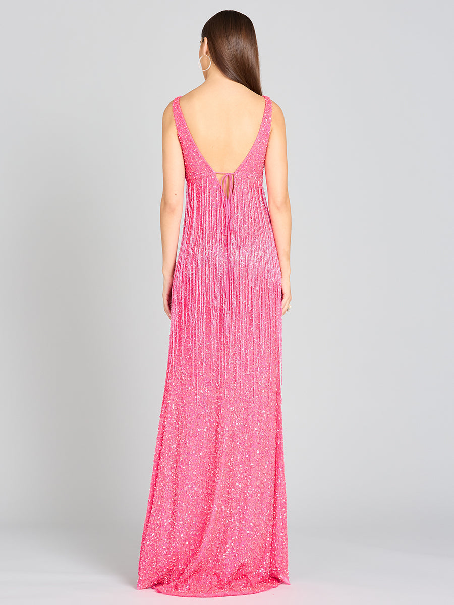 Regan Fringe Sequin Dress - JUSTLUXURY