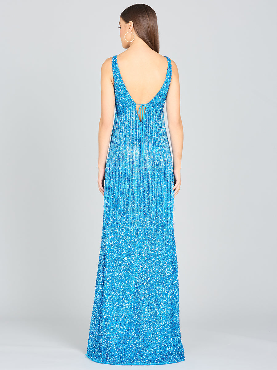 Regan Fringe Sequin Dress - JUSTLUXURY