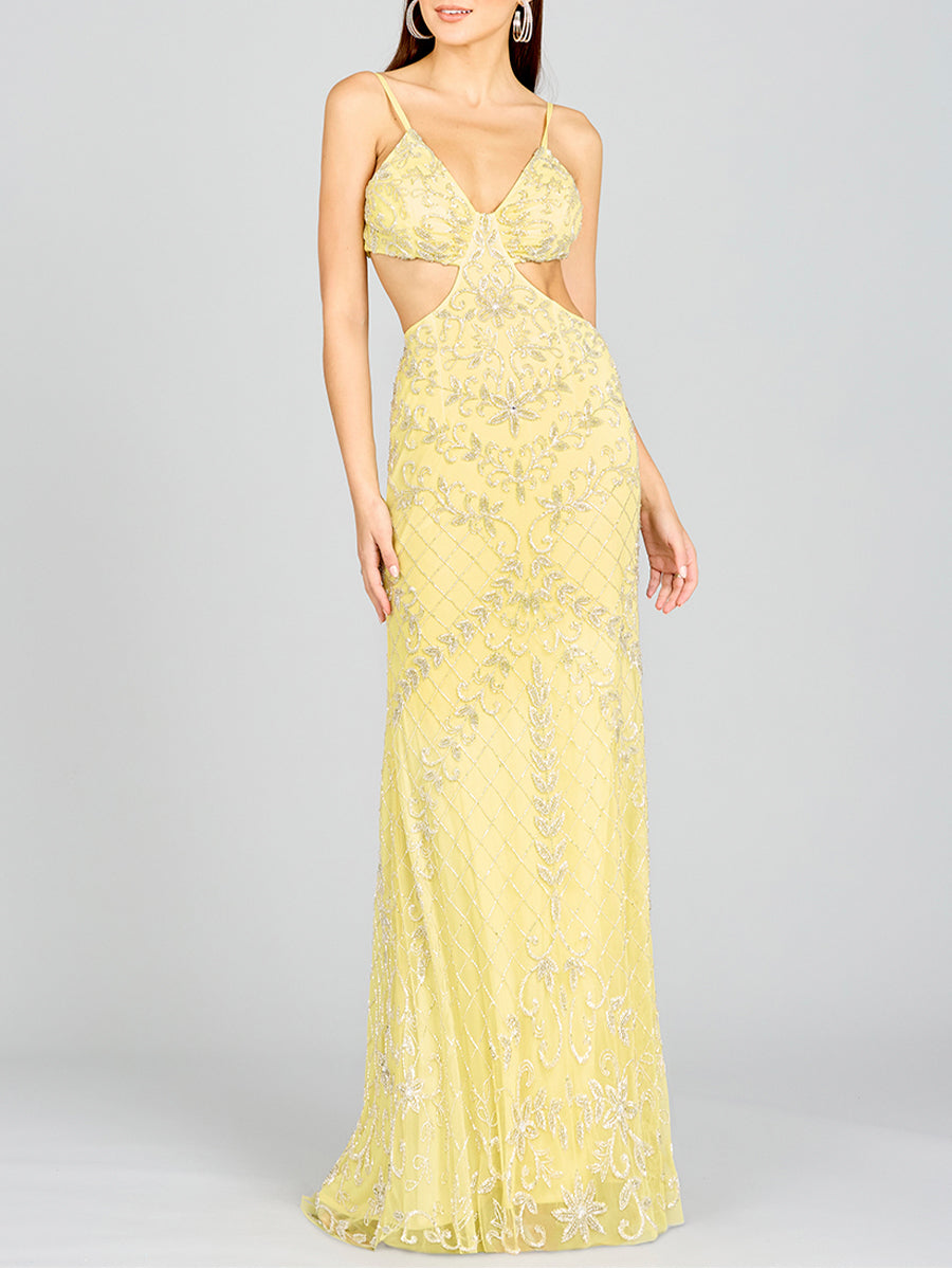 Countess Beaded Gown - JUSTLUXURY