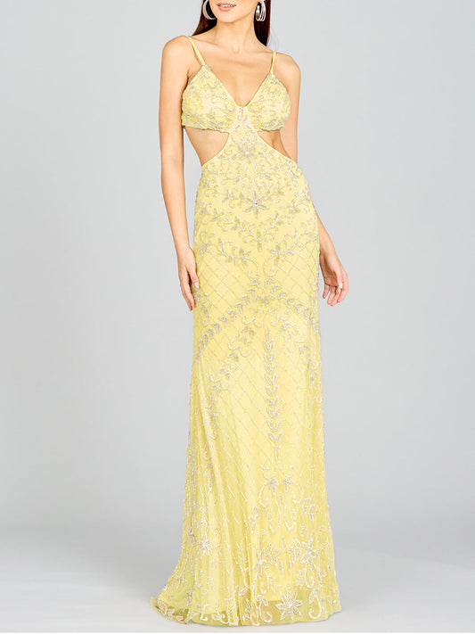 Countess Beaded Gown - JUSTLUXURY