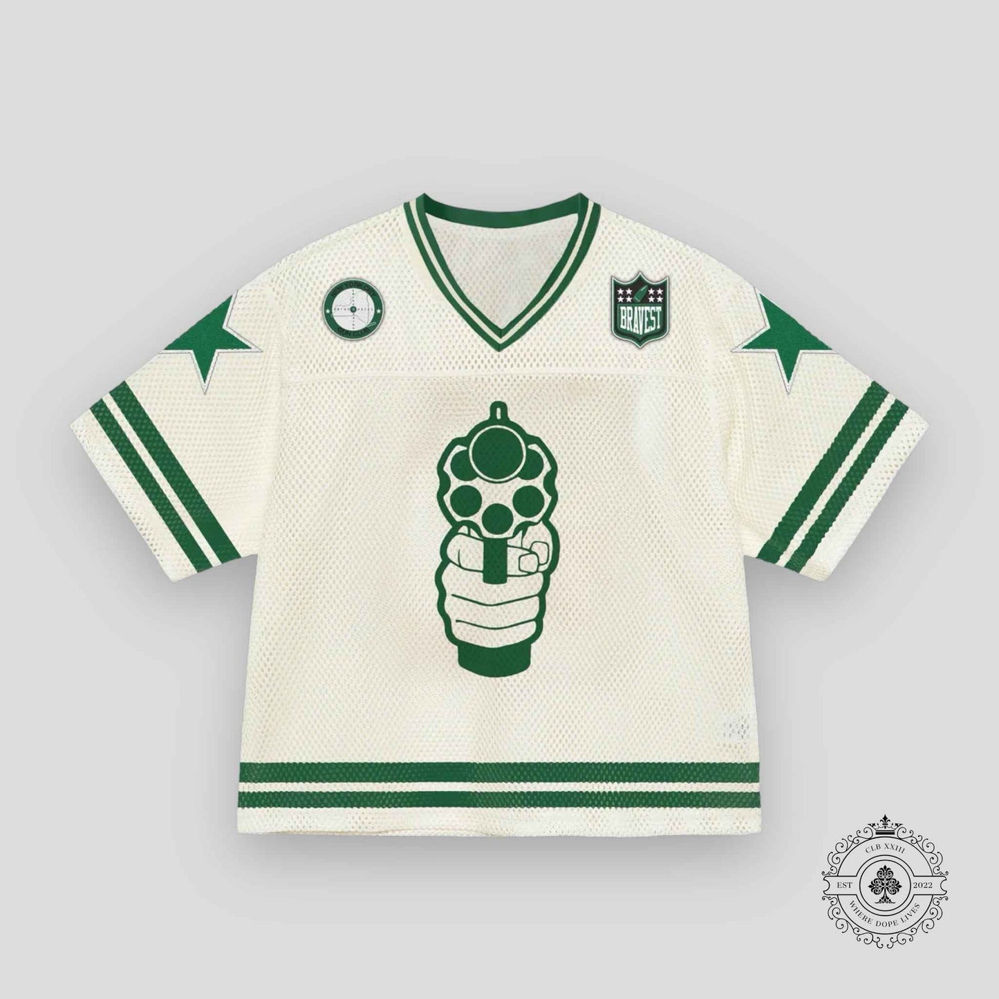 Bravest Studios 911 Football Jersey in Cream