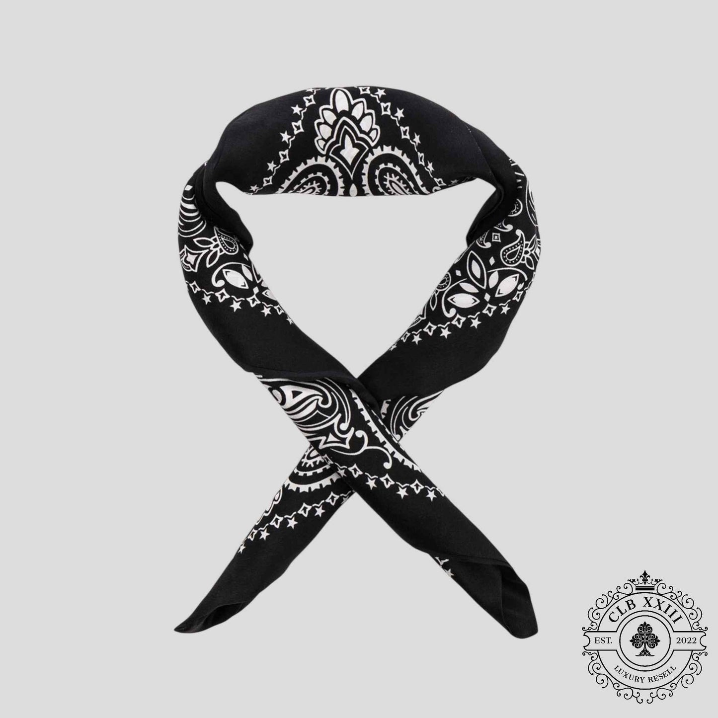 Amiri Silk Bandana in Black