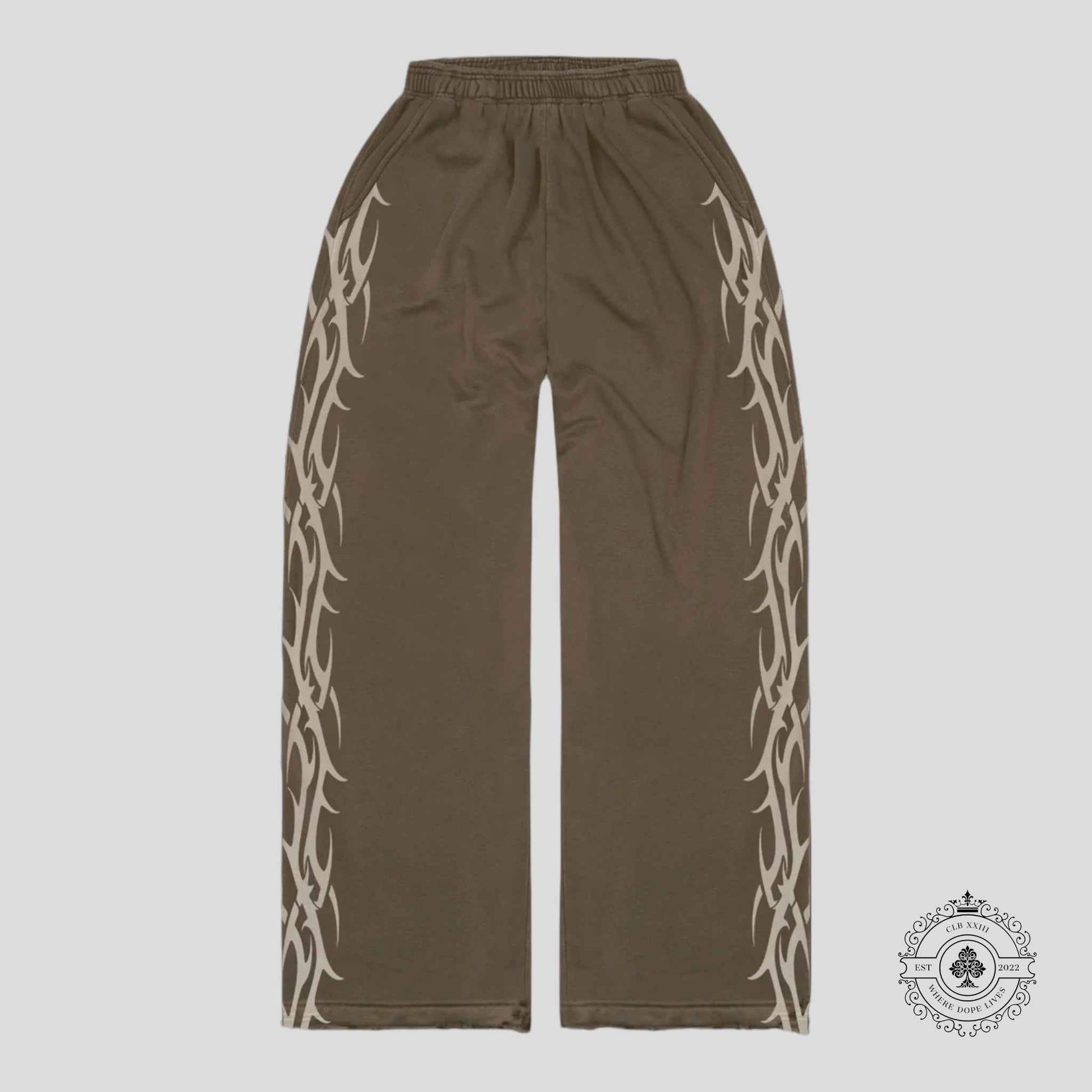 Bravest Studios Tribal Sweatpants in Brown