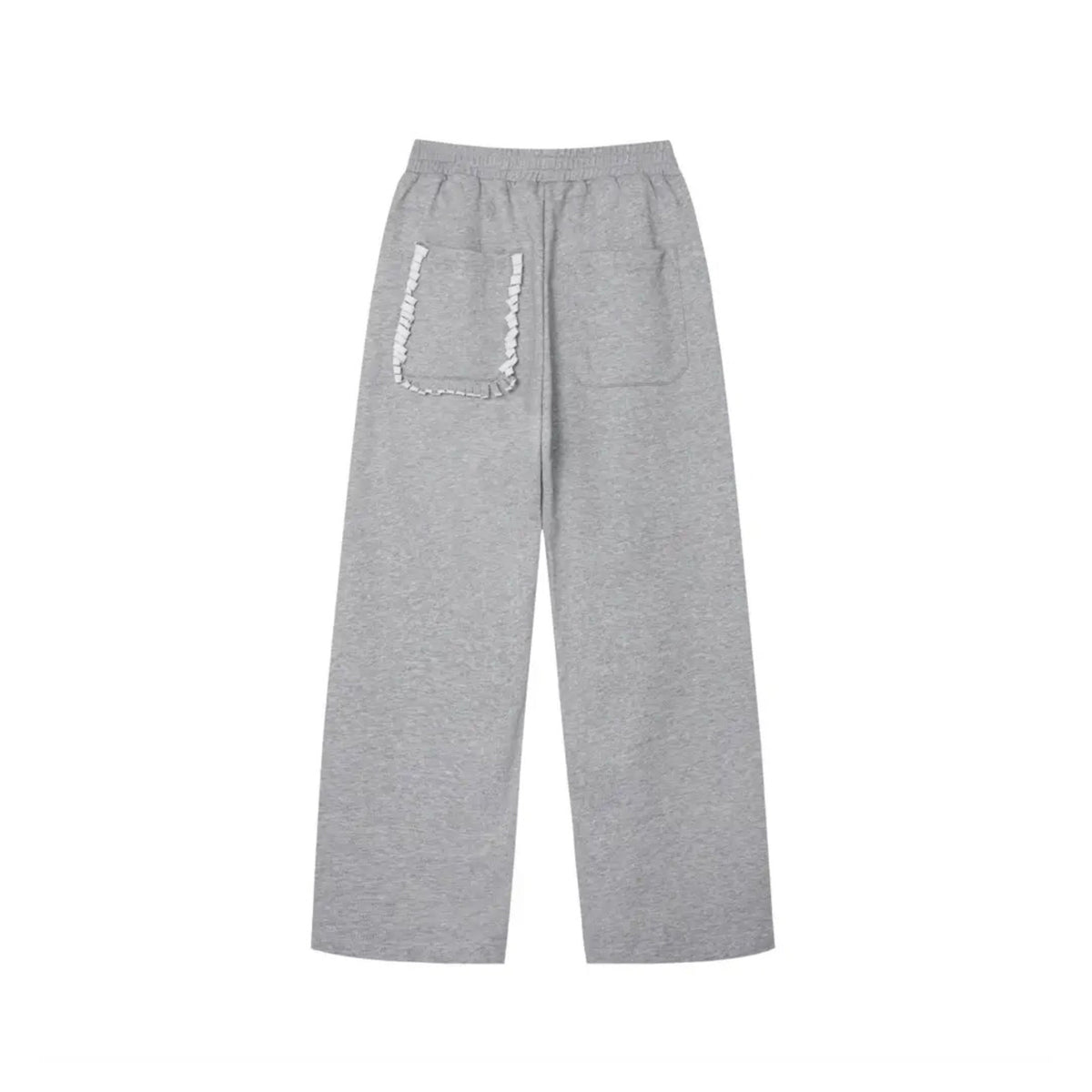 Spliced Button Patchwork Pants