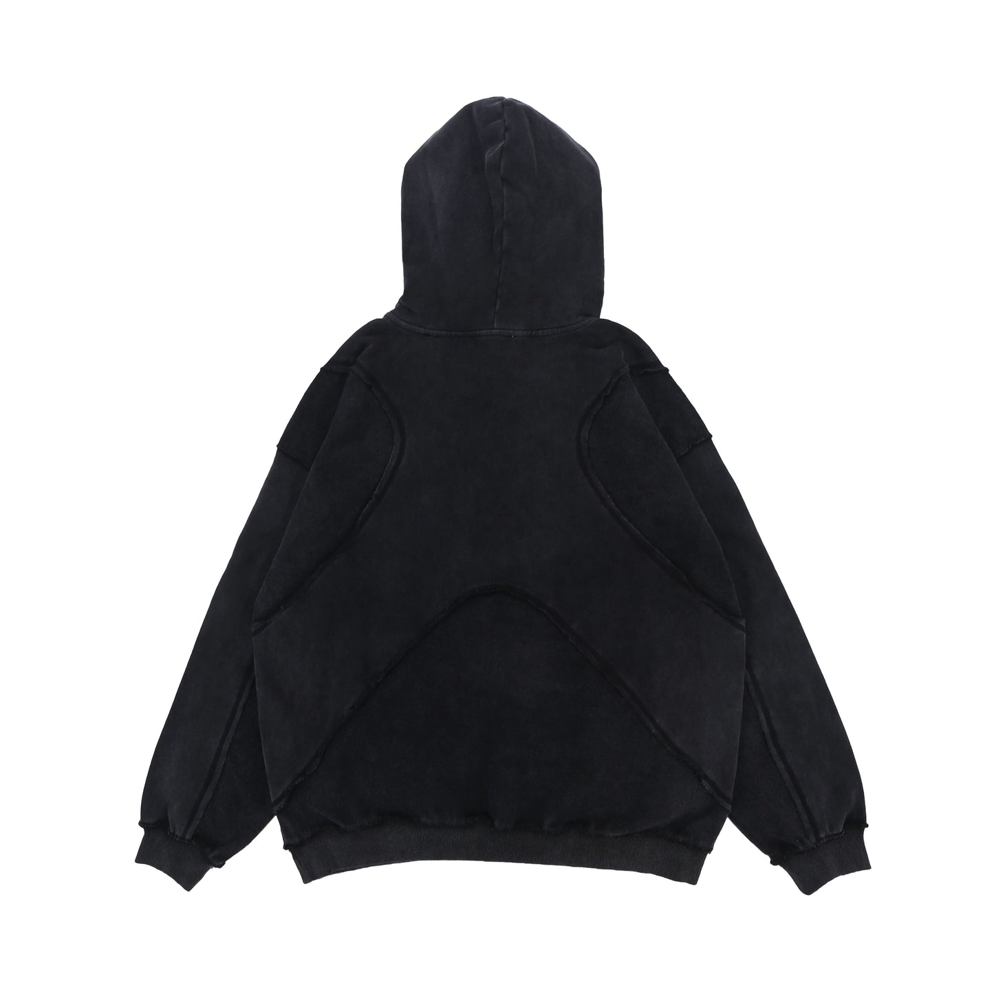 Washed Hoodie | Panelled Streetwear Pullover