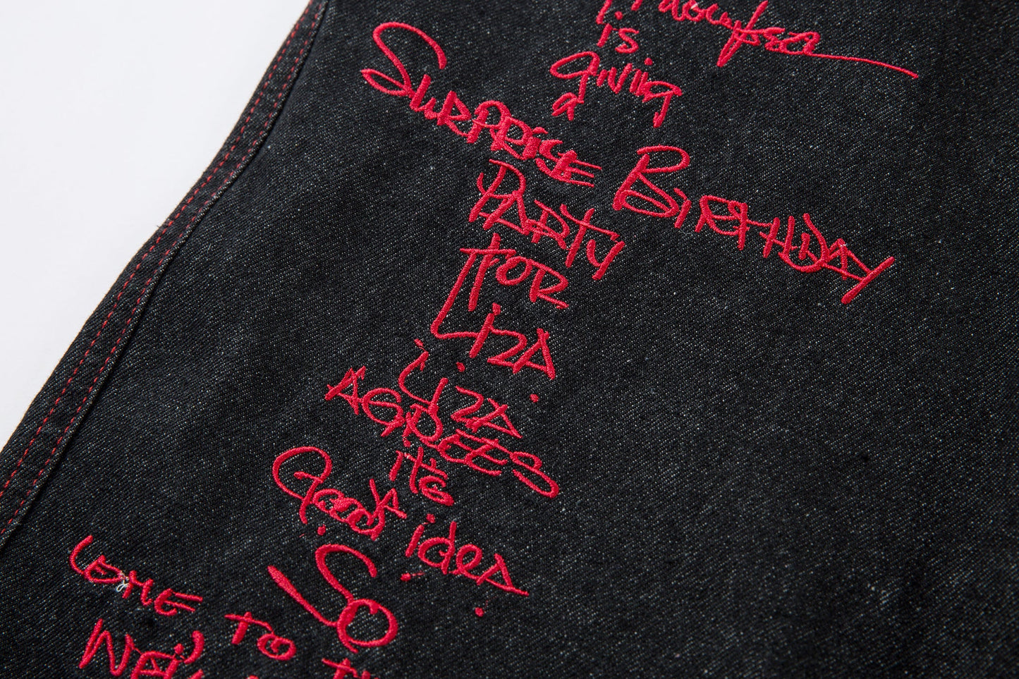 Iron Cross Embroidered | Baggy Jeans