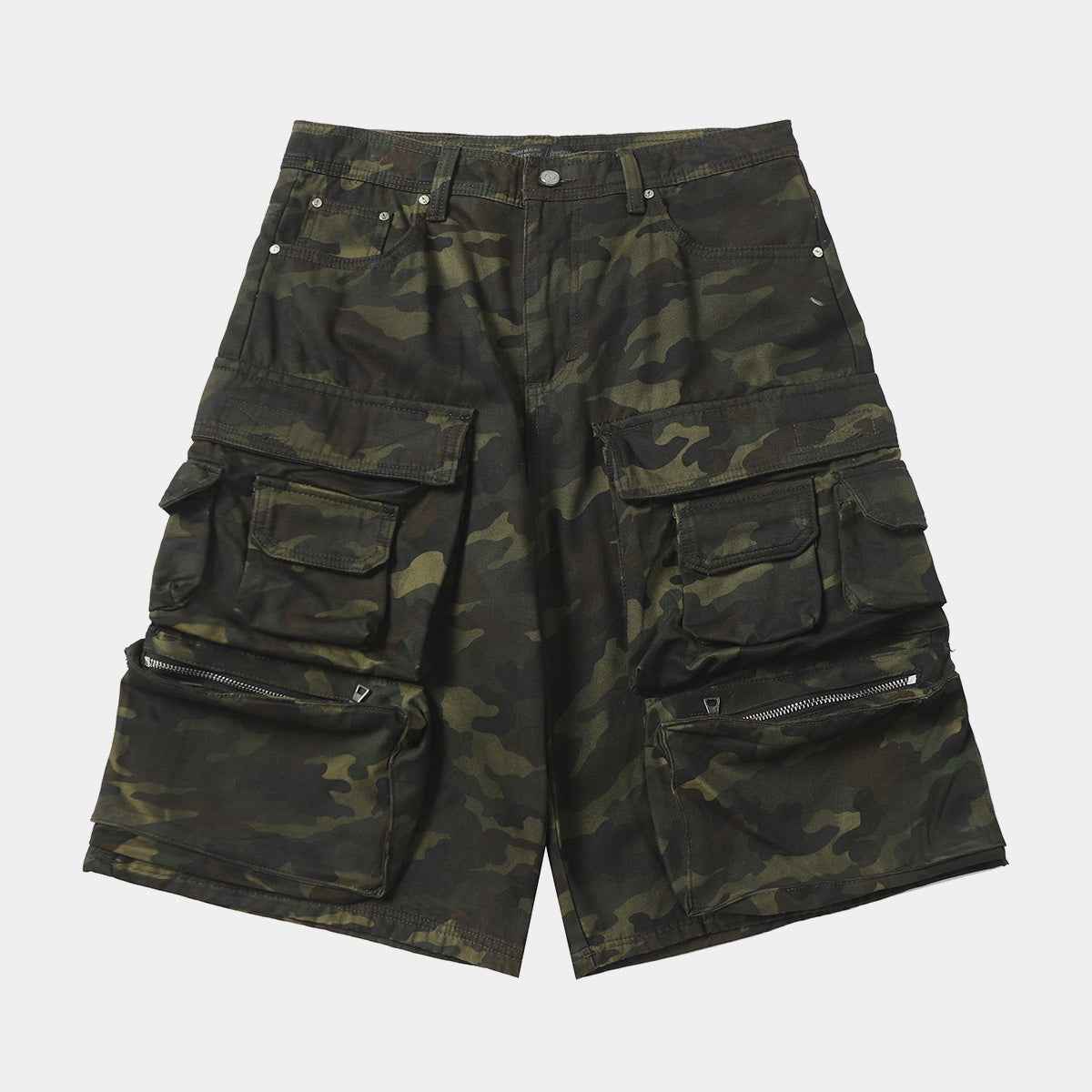 Multi-Pocket | Camouflage Cargo Shorts