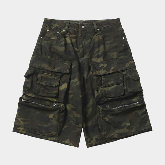 Multi-Pocket | Camouflage Cargo Shorts