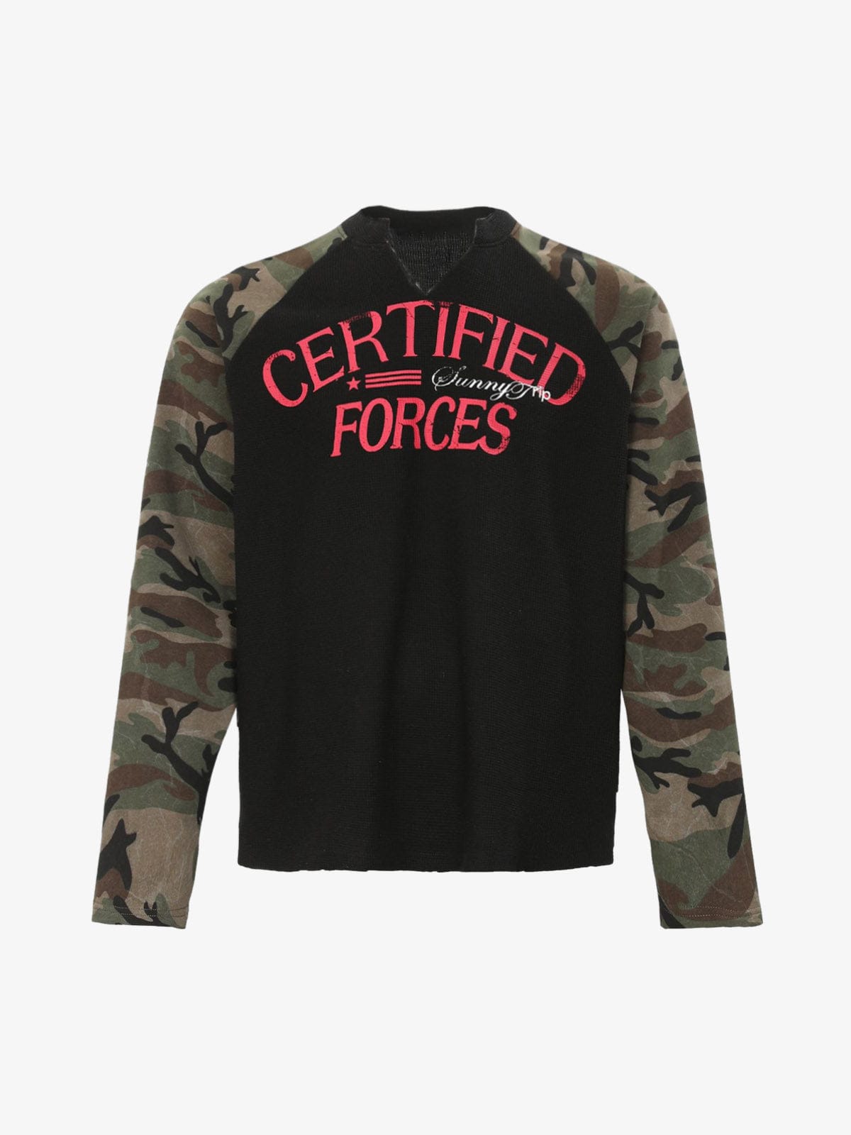 Long Sleeve Camo Raglan