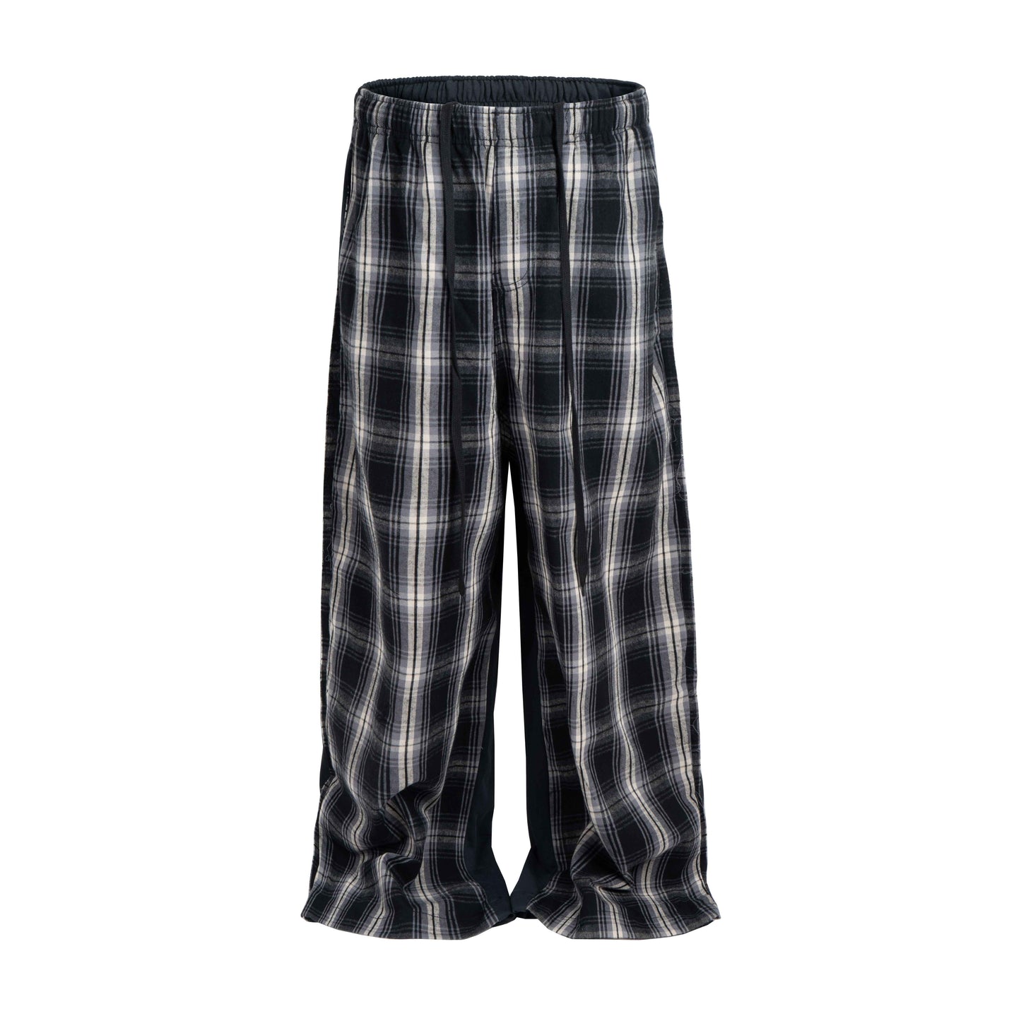 PLAID SPLIT SWEATPANTS