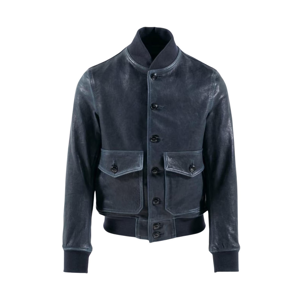 Men's Navy Lightweight Lambskin A-1 Flight Jacket