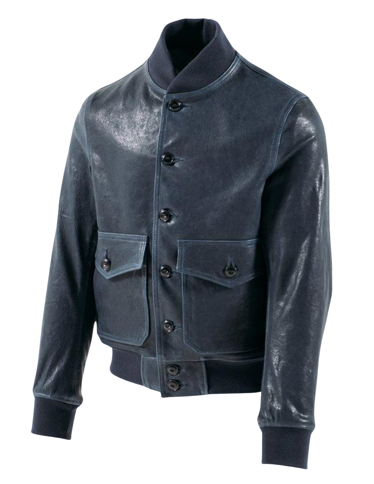 Men's Navy Lightweight Lambskin A-1 Flight Jacket
