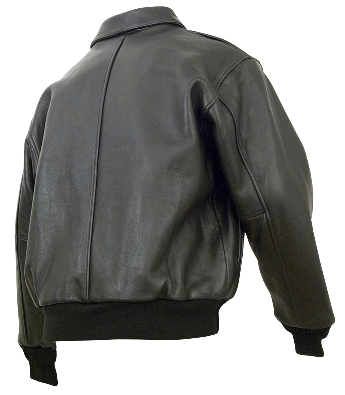 Men's Black Leather A-2 Flight Jacket
