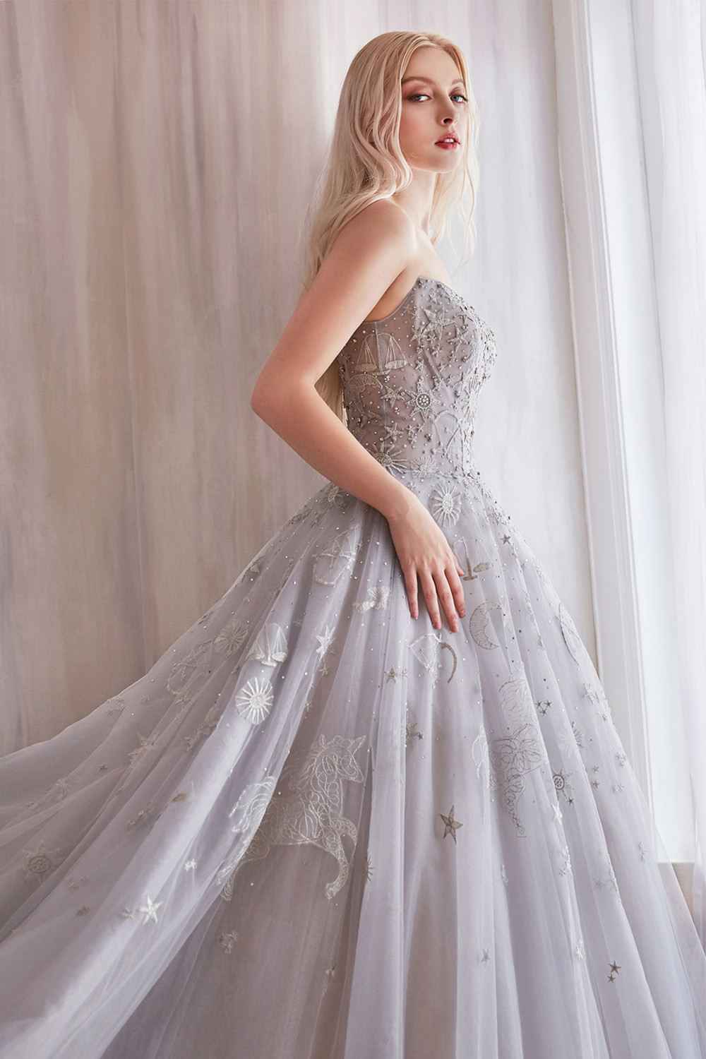 Andrea & Leo A0890 Constellation Dream Strapless Long Dress