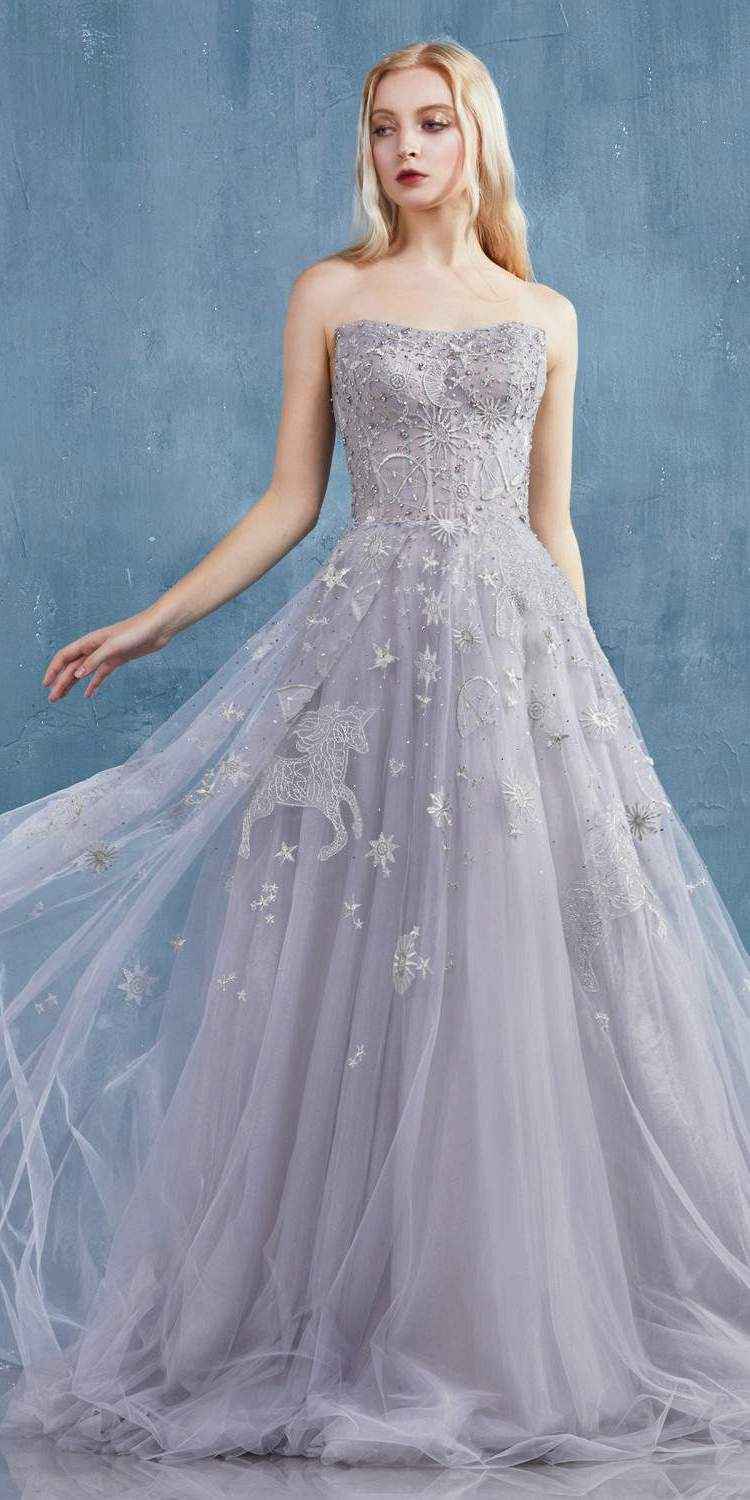 Andrea & Leo A0890 Constellation Dream Strapless Long Dress