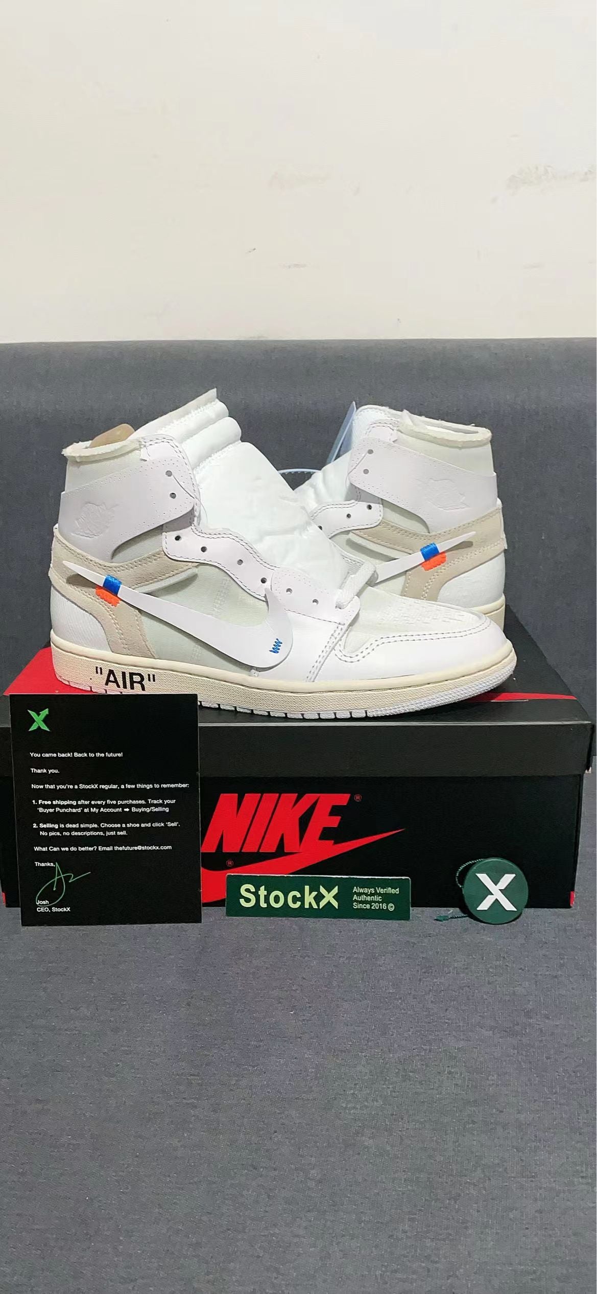 Air Jordan 1 OFF-White Virgil Abloh Sneakers