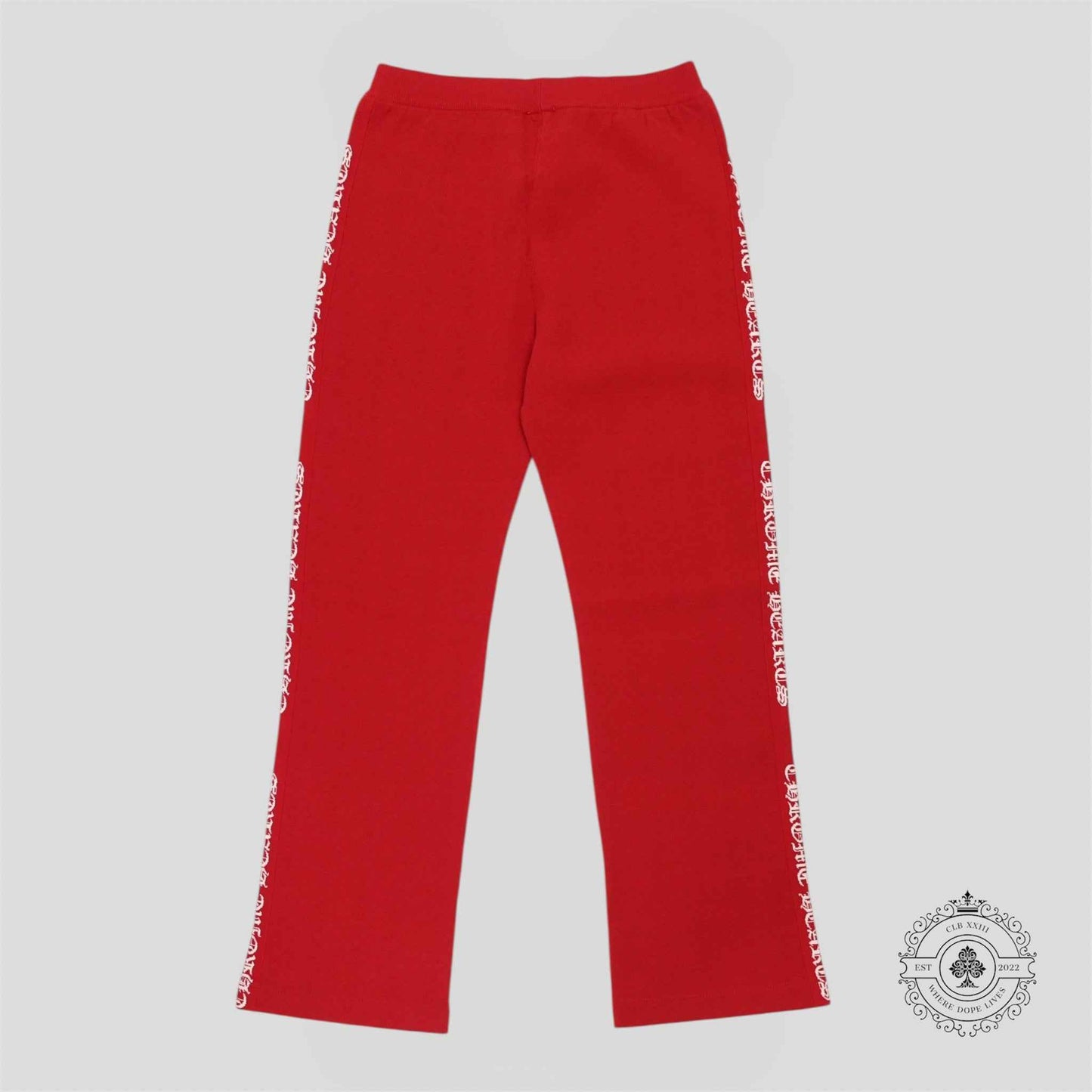 Chrome Hearts Plus Jacquard Pants in Red