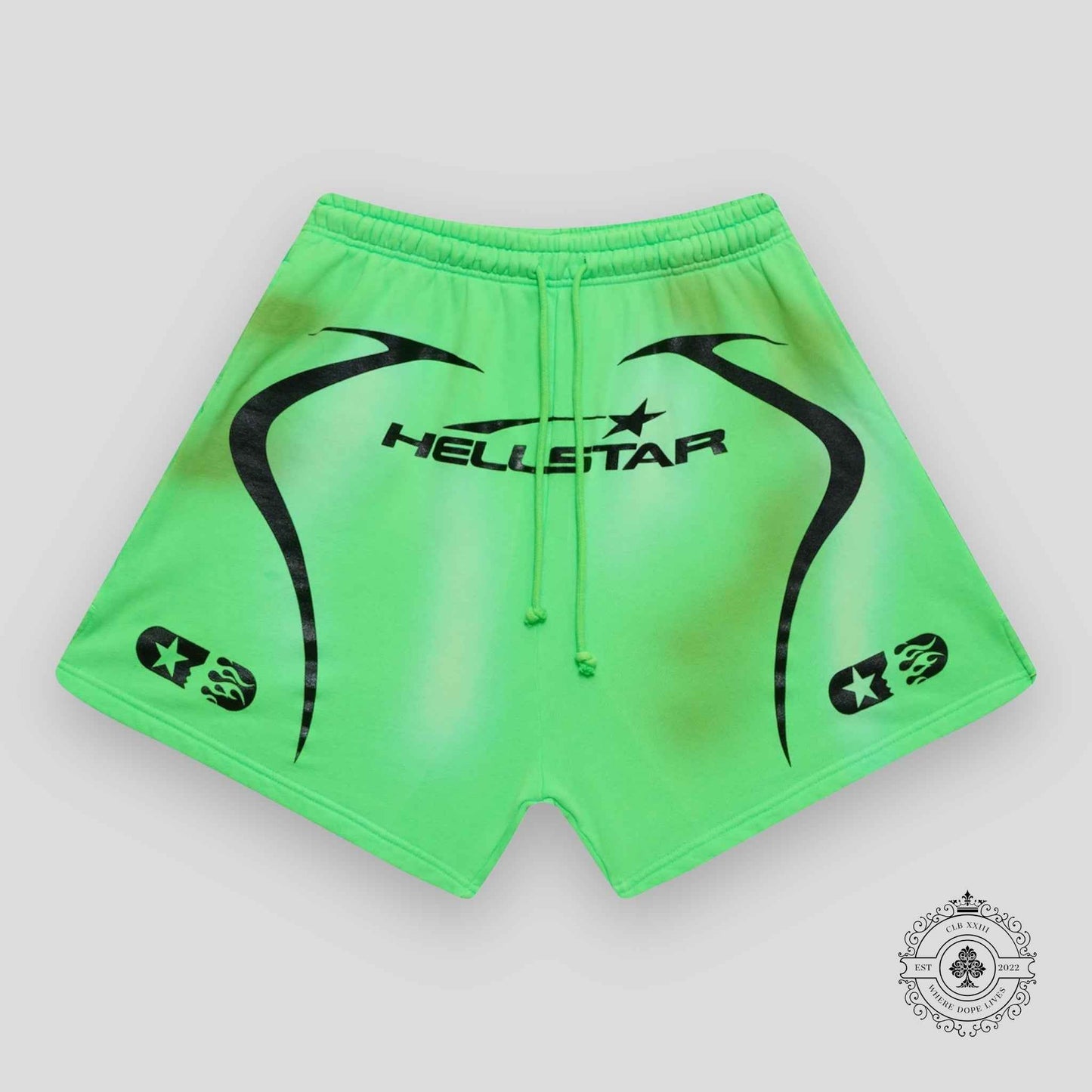 Hellstar Warm Up Shorts "Neon Green"