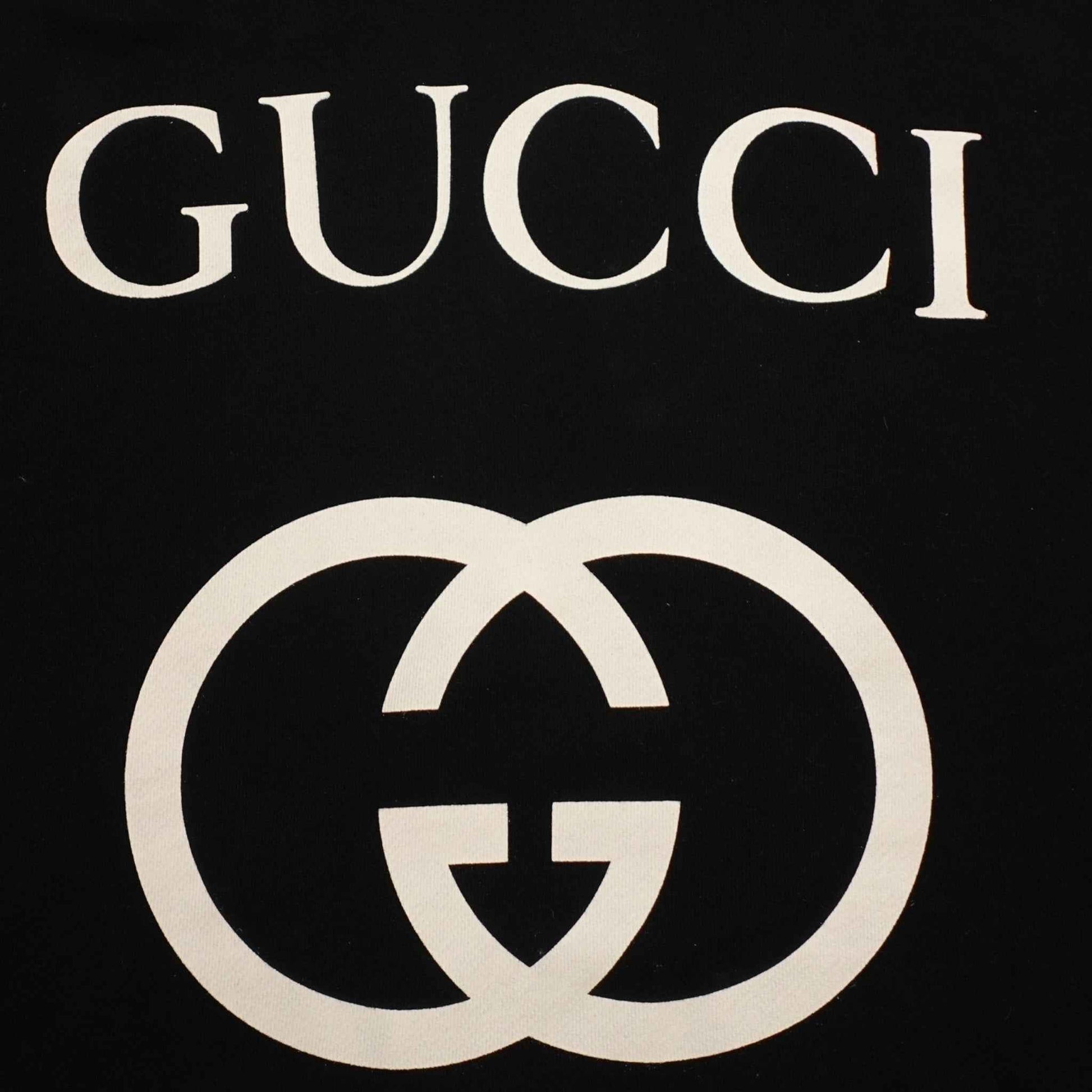 Gucci Interlocking G Oversized Hoodie in Black