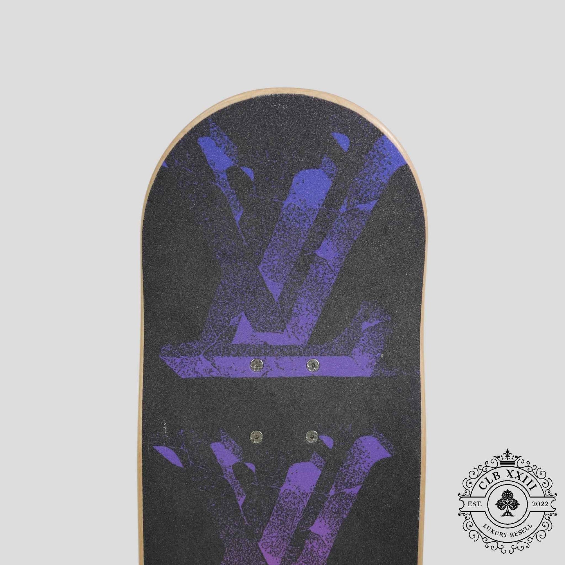 Louis Vuitton Pink & Blue Illusion Monogram Skateboard