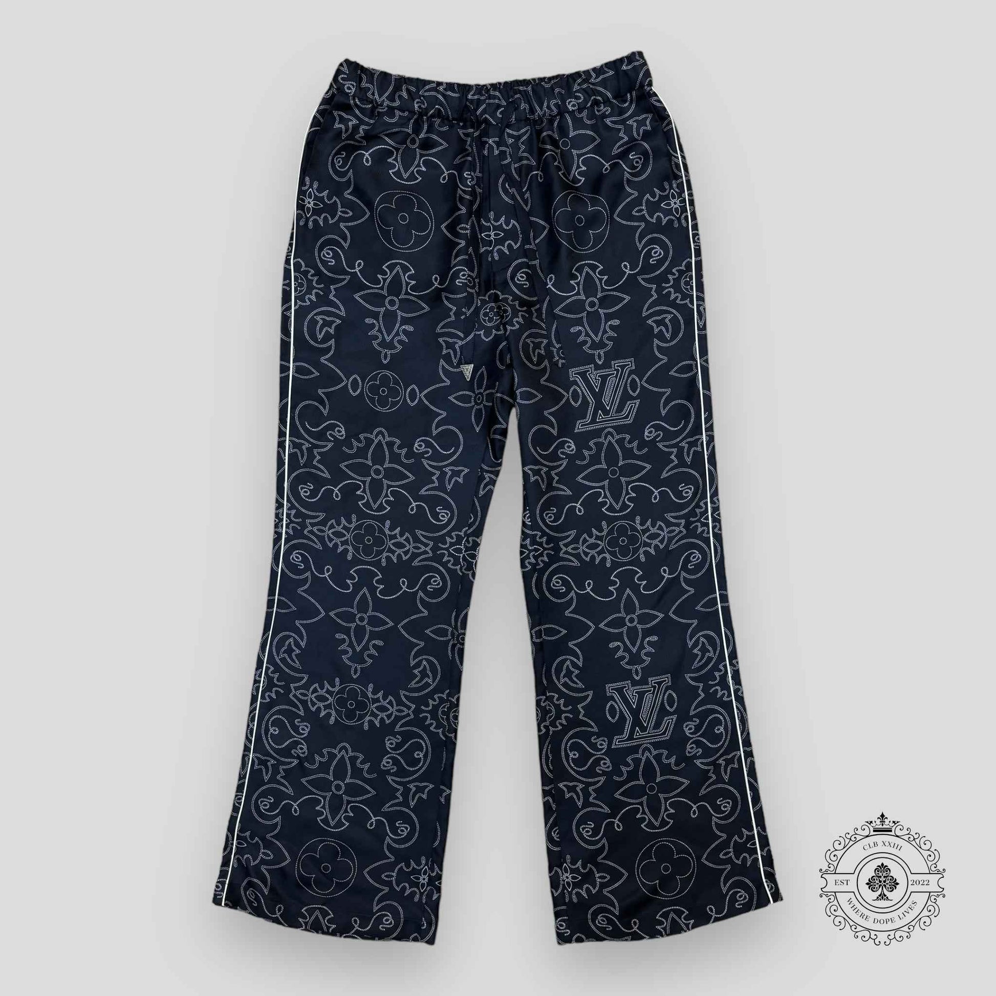 Louis Vuitton Printed Silk Pyjama Pants
